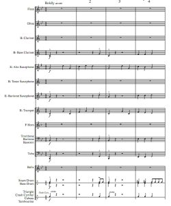 英雄的队列 0.5级 交响管乐 总谱+分谱 有试听-云音圈