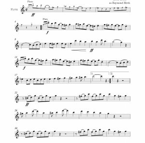 蓝色鹅 长笛独奏 带伴奏音频 有试听-云音圈