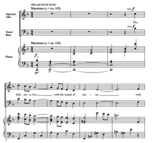 商品为合唱伴奏分谱 音乐之声串烧  利维特版 有试听-云音圈