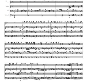 黄金之风 弦乐四重奏 总谱+分谱 有试听-云音圈