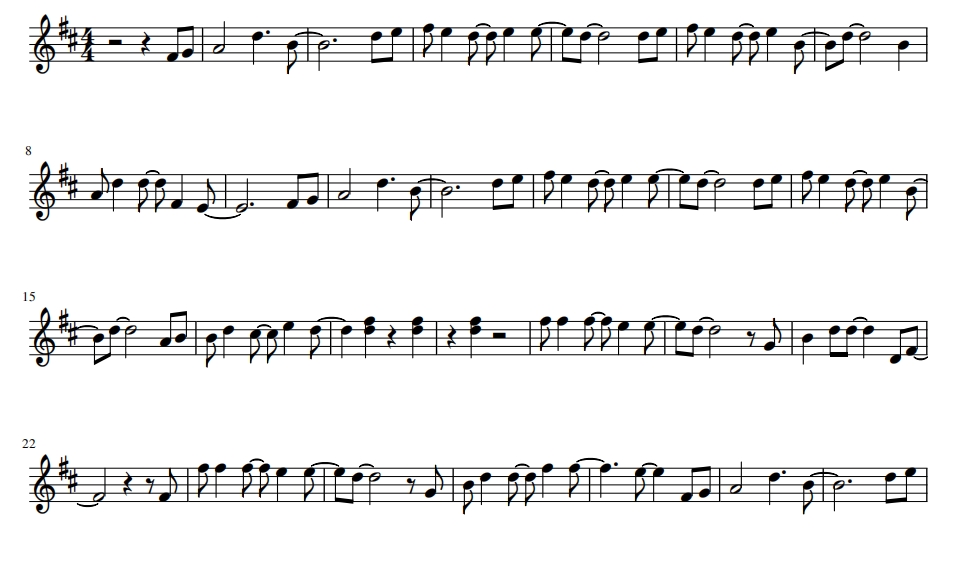 Island Song 小提琴谱 有试听