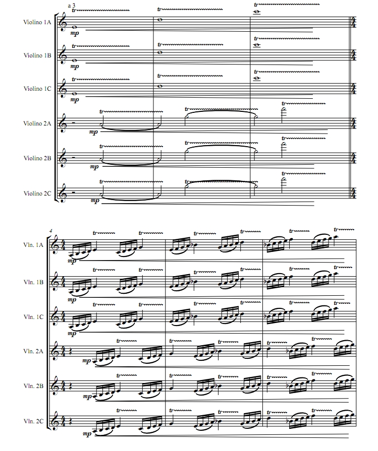 M & R 小提琴六重奏 总谱+分谱 有试听