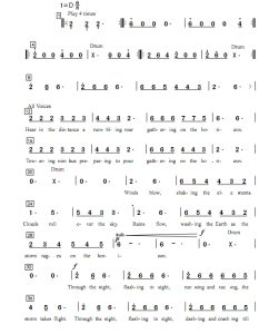 商品为二声部合唱简谱 Storm 二声部合唱简谱 有试听-云音圈