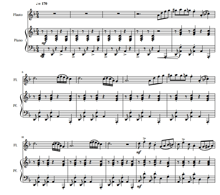 Take Five 长笛钢琴 带分谱 有试听