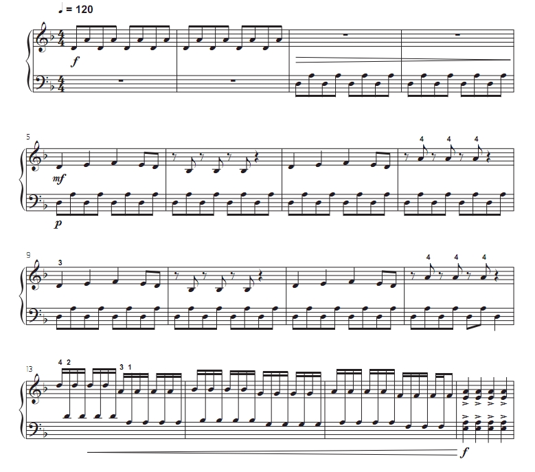 The Professional 格林版 初级 四槌 独奏 马林巴谱 有试听