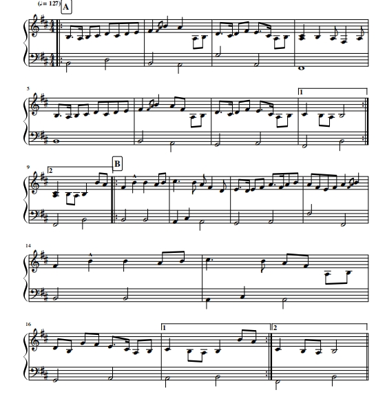 The Rocks of Brae 竖琴谱 有试听