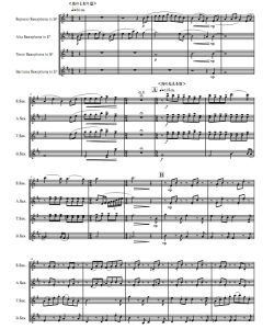 give remix久石让组曲13首串烧 SATB萨克斯四重奏 总谱+分谱 有试听-云音圈