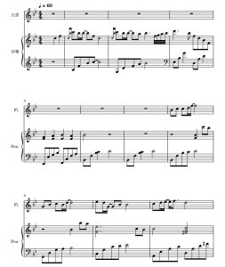 世界赠予我的 长笛钢琴 总谱+分谱 有试听-云音圈