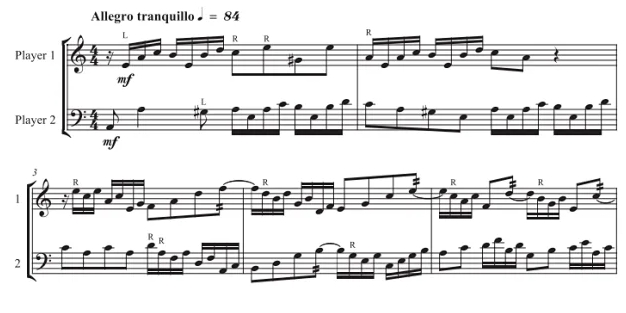 图片[3]-二部创意曲3首 斯劳森版 中级 马林巴二重奏总谱 有试听