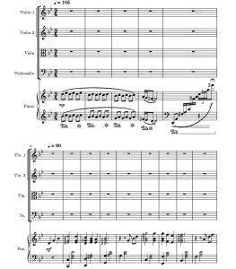 人生的旋转木马 哈尔的移动城堡 弦乐四重奏+钢琴 总谱+分谱 有试听-云音圈