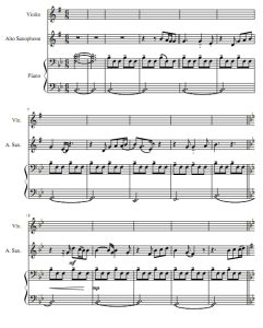 你是我活下去的理由 小提琴萨克斯钢琴 总谱+分谱 有试听-云音圈