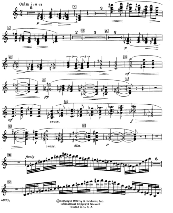 克雷斯顿 冥想曲 Op.21a 马林巴独奏谱+管风琴伴奏谱  有试听