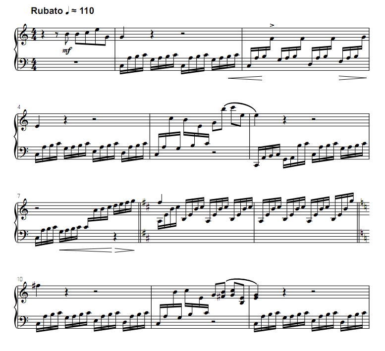 八月 高级 马索版 四槌 独奏 马林巴谱 有试听