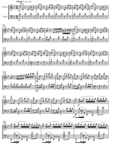 凡丹戈舞曲 小提琴大提琴二重奏 总谱+分谱 有试听-云音圈