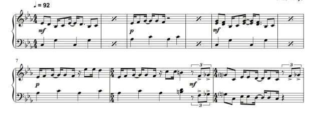 图片[4]-凭空而生 共4首 中级 四槌 独奏 马林巴谱 有试听
