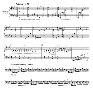 午夜之月 中级 四槌 独奏 马林巴谱 有试听-云音圈