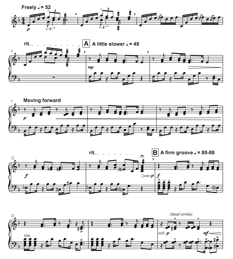 卢卡斯词典  中-高级 佩雷兹版 四槌 独奏 马林巴谱 有试听