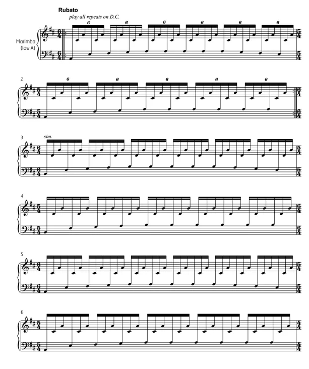 史密斯 安迪 中级 四槌 独奏 马林巴谱 有试听