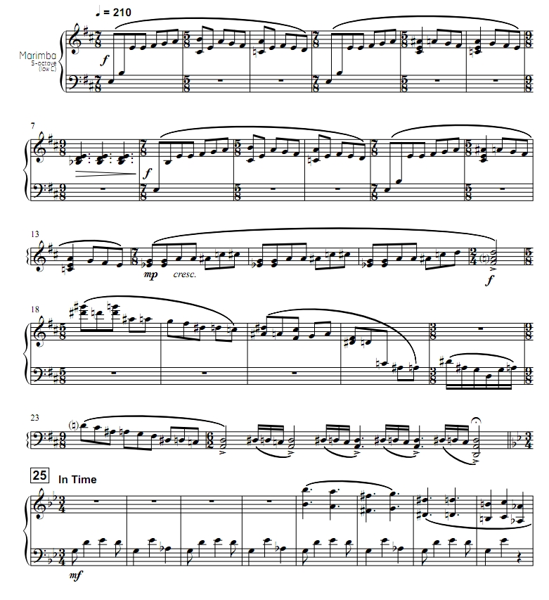 吉普赛奎宁水  高级 蒙克曼版 四槌 独奏 马林巴谱 有试听