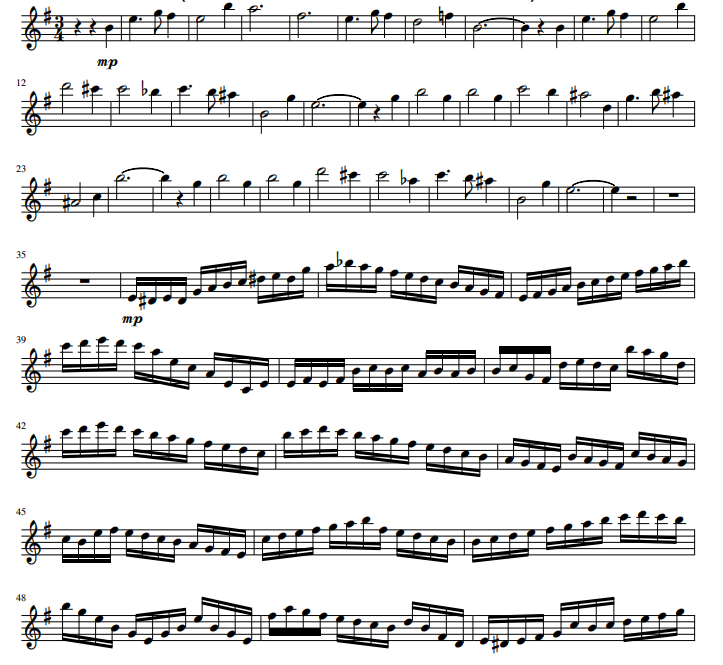 哈利波特主题  长笛谱 有试听