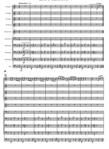 嘉年华 小号重奏 总谱+分谱 有试听-云音圈