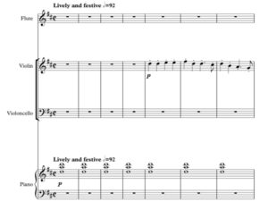 圣诞早晨 长笛小提琴大提琴钢琴 总谱+分谱 有试听-云音圈