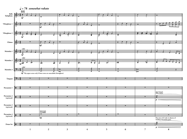 圣诞经典 铃儿响叮当爵士版 中级 马林巴等 打击乐重奏总谱  有试听