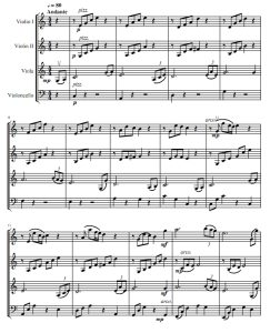 在水一方 弦乐四重奏 总谱+分谱 有试听-云音圈