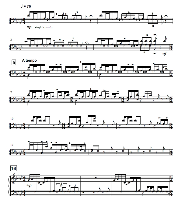 夏日树屋 中-高级 四槌 独奏 马林巴谱 有试听