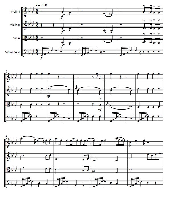 夏洛克  弦乐四重奏 总谱+分谱 有试听