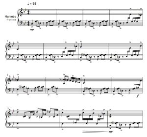 大篷车 中级 四槌 独奏 马林巴谱 有试听-云音圈