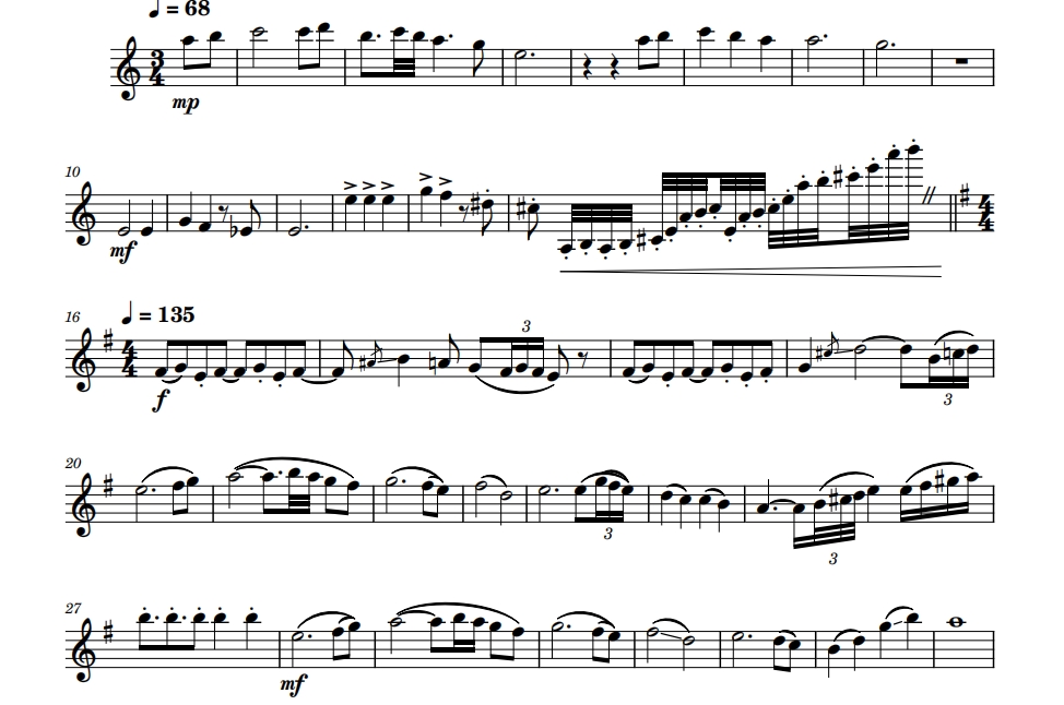 巴德的冒险 小提琴独奏谱 有试听