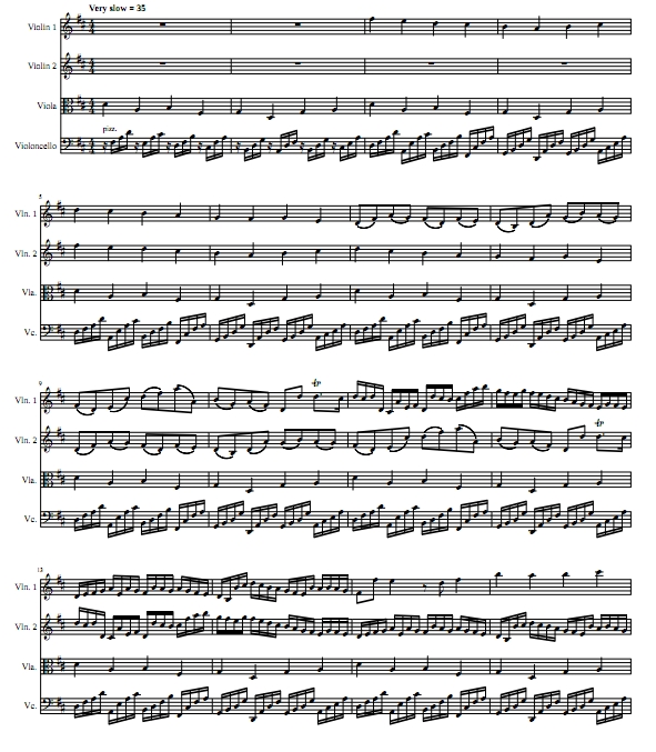 帕赫贝尔 D大调卡农 弦乐四重奏 总谱+分谱 有试听