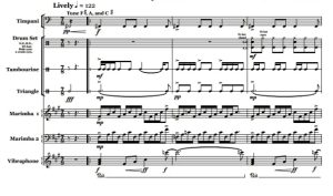 拉秋维茨 Mythos 马林巴等 打击乐七重奏 总谱+分谱 有试听-云音圈