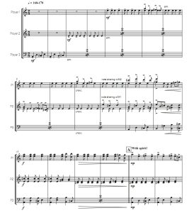 日落时分回家  中-高级 希克斯版 单马林巴三重奏 总谱 有试听-云音圈