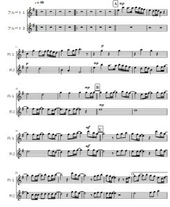 春天来了 长笛二重奏 总谱+分谱 有试听-云音圈