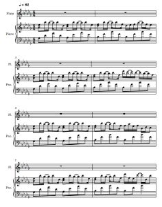 春天来了 长笛钢琴 总分谱 有试听-云音圈