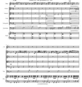 春日  长笛小提琴中提琴大提琴巴松钢琴重奏 总谱+分谱 有试听-云音圈