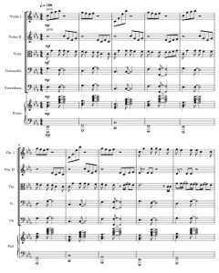 春日  弦乐五重奏+钢琴 总谱+分谱 有试听-云音圈