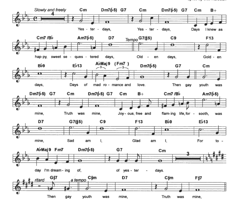 昨日 单簧管独奏 带伴奏音频 有试听