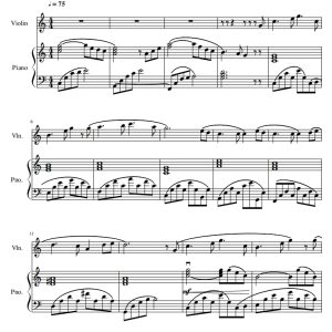 月亮代表我的心 小提琴钢琴 带分谱 有试听-云音圈