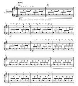 朝圣之路 中级 四槌 独奏 马林巴谱 有试听-云音圈