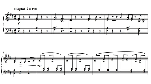 杰西卡之歌 初-中级 四槌 独奏 马林巴谱 有试听