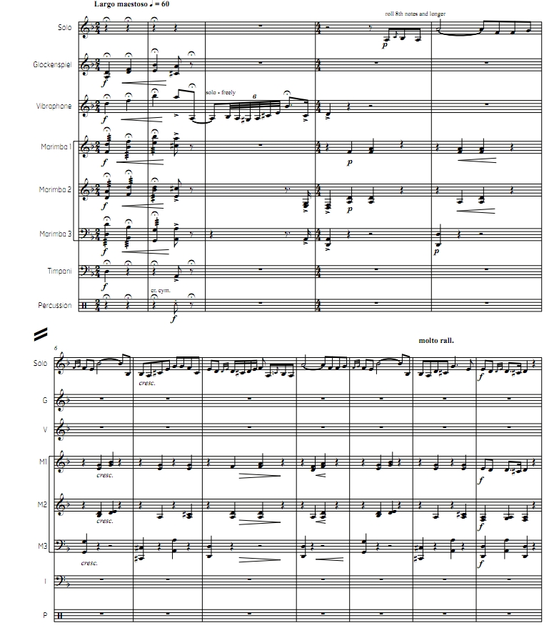 查尔达什舞曲 斯蒂芬版 马林巴打击乐重奏 总谱 有试听