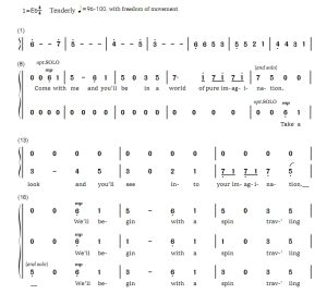 商品为SSA 三声部合唱简谱 欢乐糖果屋 Pure Imagination 阿特豪斯版 童声女声合唱简谱 有试听-云音圈