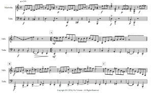 沙漠  马林巴大号 总谱+分谱 有试听-云音圈