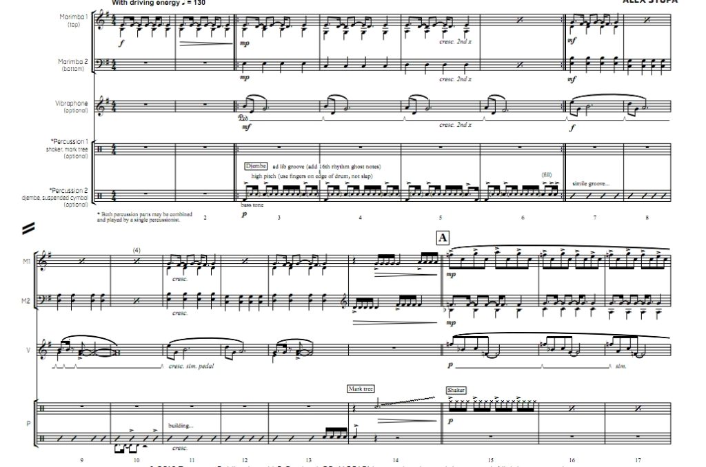 图片[2]-沙漠场景3首 初-中级 斯托帕版 颤音琴马林巴等 打击乐五重奏总谱 有试听