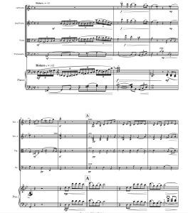 爱的故事 弦乐四重奏+钢琴 总谱+分谱 有试听-云音圈