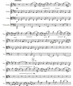 爱的礼赞 弦乐四重奏 总谱+分谱 有试听-云音圈