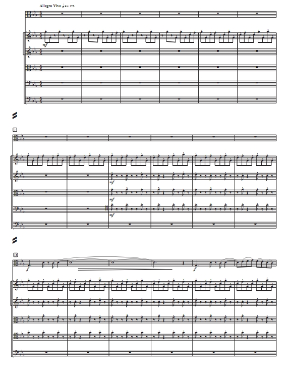 特蒂斯 弦乐四重奏+中提琴独奏 总谱+分谱 有试听